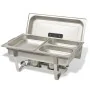 Set calentador de comida para buffet 2 piezas acero inoxidable de vidaXL, Escalfadores - Ref: Foro24-50528, Precio: 121,41 €,...