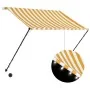 Toldo retráctil con LED amarillo y blanco 150x150 cm de vidaXL, Toldos - Ref: Foro24-145908, Precio: 42,41 €, Descuento: %