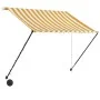 Toldo retráctil con LED amarillo y blanco 150x150 cm de vidaXL, Toldos - Ref: Foro24-145908, Precio: 42,41 €, Descuento: %