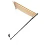 Toldo retráctil con LED amarillo y blanco 150x150 cm de vidaXL, Toldos - Ref: Foro24-145908, Precio: 42,41 €, Descuento: %