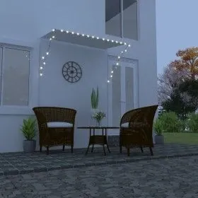 Toldo retráctil con LED color crema 250x150 cm de vidaXL, Toldos - Ref: Foro24-145924, Precio: 43,75 €, Descuento: %