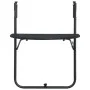 Mesa balcón colgante plástico aspecto ratán negro 60x64x83,5 cm de vidaXL, Mesas de jardín - Ref: Foro24-47894, Precio: 42,33...