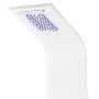 Columna panel de ducha aluminio blanco 20x44x130 cm de vidaXL, Boquillas de chorro para bañeras y duchas - Ref: Foro24-142995...