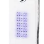 Columna panel de ducha aluminio blanco 20x44x130 cm de vidaXL, Boquillas de chorro para bañeras y duchas - Ref: Foro24-142995...