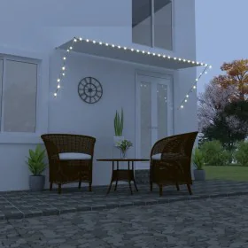 Toldo retráctil con LED color crema 300x150 cm de vidaXL, Toldos - Ref: Foro24-145925, Precio: 58,09 €, Descuento: %