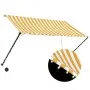 Toldo retráctil con LED amarillo y blanco 250x150 cm de vidaXL, Toldos - Ref: Foro24-145910, Precio: 53,34 €, Descuento: %