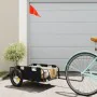 Bicycle cargo trailer iron and black Oxford cloth by vidaXL, Bicycle trailers - Ref: Foro24-94164, Price: 78,67 €, Discount: %