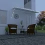 Toldo retráctil con LED color crema 400x150 cm de vidaXL, Toldos - Ref: Foro24-145927, Precio: 68,26 €, Descuento: %