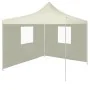 Carpa plegable profesional con 2 paredes acero color crema 2x2m de vidaXL, Carpas y cenadores - Ref: Foro24-48881, Precio: 96...