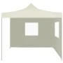 Carpa plegable profesional con 2 paredes acero color crema 2x2m de vidaXL, Carpas y cenadores - Ref: Foro24-48881, Precio: 96...