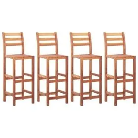 Sillas de cocina 4 unidades madera maciza de acacia de vidaXL, Taburetes de cocina - Ref: Foro24-46315, Precio: 223,39 €, Des...