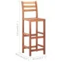 Sillas de cocina 4 unidades madera maciza de acacia de vidaXL, Taburetes de cocina - Ref: Foro24-46315, Precio: 223,39 €, Des...