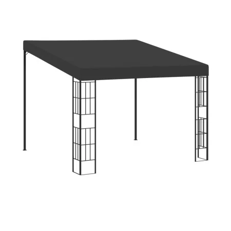 Cenador con montaje en la pared tela gris antracita 3x3 m de vidaXL, Carpas y cenadores - Ref: Foro24-47990, Precio: 238,01 €...