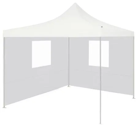 Carpa plegable profesional con 2 paredes acero blanco 2x2 m de vidaXL, Carpas y cenadores - Ref: Foro24-48887, Precio: 106,13...