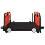 Fahrradanhänger aus Eisen und orangefarbenem Oxford-Stoff von vidaXL, Fahrradanhänger - Ref: Foro24-94159, Preis: 77,63 €, Ra...