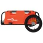 Fahrradanhänger aus Eisen und orangefarbenem Oxford-Stoff von vidaXL, Fahrradanhänger - Ref: Foro24-94159, Preis: 77,63 €, Ra...