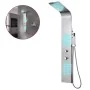 Sistema de panel de ducha acero inoxidable curvo de vidaXL, Boquillas de chorro para bañeras y duchas - Ref: Foro24-142370, P...