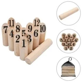 Juego de números Kubb madera de vidaXL, Juegos al aire libre - Ref: Foro24-91804, Precio: 24,01 €, Descuento: %