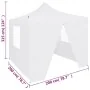 Carpa plegable profesional con 4 paredes acero blanco 2x2 m de vidaXL, Carpas y cenadores - Ref: Foro24-48888, Precio: 122,49...