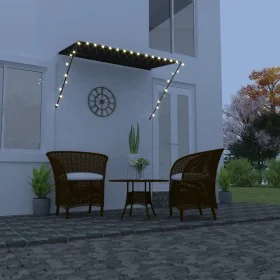 Toldo retráctil con LED gris antracita 250x150 cm de vidaXL, Toldos - Ref: Foro24-145917, Precio: 53,20 €, Descuento: %
