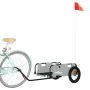 Remolque para bicicletas hierro y tela Oxford gris de vidaXL, Remolques para bicicletas - Ref: Foro24-94161, Precio: 78,65 €,...
