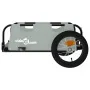 Remolque para bicicletas hierro y tela Oxford gris de vidaXL, Remolques para bicicletas - Ref: Foro24-94161, Precio: 78,65 €,...