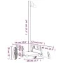 Remolque para bicicletas hierro y tela Oxford gris de vidaXL, Remolques para bicicletas - Ref: Foro24-94161, Precio: 78,65 €,...