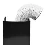Campana extractora pared 60 cm acero inoxidable 756 m³/h negro de vidaXL, Extractores - Ref: Foro24-50707, Precio: 155,27 €, ...