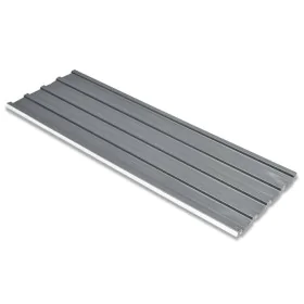 Panel para tejado acero galvanizado gris 12 unidades de vidaXL, Techo - Ref: Foro24-42985, Precio: 92,25 €, Descuento: %