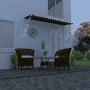 Toldo retráctil con LED gris antracita 350x150 cm de vidaXL, Toldos - Ref: Foro24-145919, Precio: 63,56 €, Descuento: %
