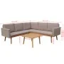 Set de muebles de jardín 4 piezas y cojines ratán PE gris de vidaXL, Conjuntos de jardín - Ref: Foro24-43133, Precio: 469,30 ...