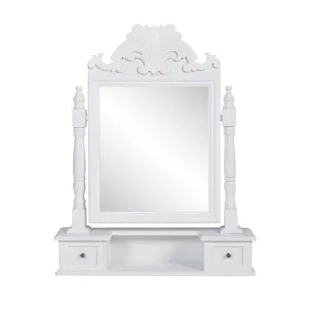 Rectangular MDF Folding Mirror Dressing Table by vidaXL, Bedroom Dressers - Ref: Foro24-60628, Price: 75,32 €, Discount: %
