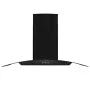 Campana extractora pared 90 cm acero inoxidable 756 m³/h negro de vidaXL, Extractores - Ref: Foro24-50706, Precio: 208,02 €, ...