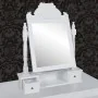 Rechteckiger Schminktisch mit klappbarem MDF-Spiegel von vidaXL, Schlafzimmerkommoden - Ref: Foro24-60628, Preis: 75,32 €, Ra...