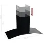 Campana extractora pared 90 cm acero inoxidable 756 m³/h negro de vidaXL, Extractores - Ref: Foro24-50706, Precio: 208,02 €, ...