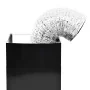 Campana extractora pared 90 cm acero inoxidable 756 m³/h negro de vidaXL, Extractores - Ref: Foro24-50706, Precio: 208,02 €, ...