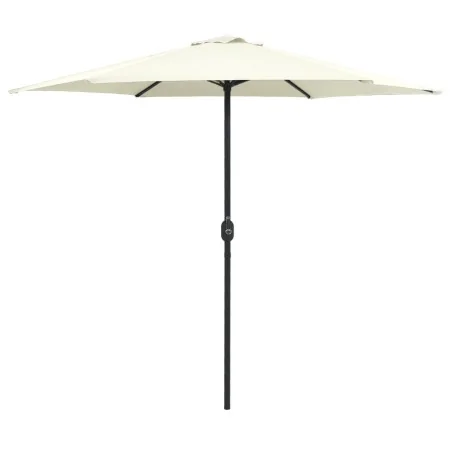 Sombrilla de jardín y palo de aluminio blanco arena 270x246 cm de vidaXL, Sombrillas - Ref: Foro24-47345, Precio: 57,26 €, De...