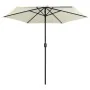 Sombrilla de jardín y palo de aluminio blanco arena 270x246 cm de vidaXL, Sombrillas - Ref: Foro24-47345, Precio: 57,26 €, De...