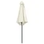 Sombrilla de jardín y palo de aluminio blanco arena 270x246 cm de vidaXL, Sombrillas - Ref: Foro24-47345, Precio: 57,26 €, De...