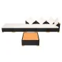 Set muebles de jardín 6 piezas y cojines ratán sintético negro de vidaXL, Conjuntos de jardín - Ref: Foro24-42755, Precio: 54...
