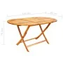 Comedor de jardín plegable 9 piezas de madera maciza de acacia de vidaXL, Conjuntos de jardín - Ref: Foro24-43378, Precio: 46...