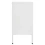 Aparador de acero y vidrio templado blanco 105x35x70 cm de vidaXL, Aparadores - Ref: Foro24-336077, Precio: 203,30 €, Descuen...