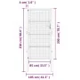 Anthrazitgraues Gartentor aus Stahl 105x250 cm von vidaXL, Gartentore - Ref: Foro24-154564, Preis: 282,17 €, Rabatt: %