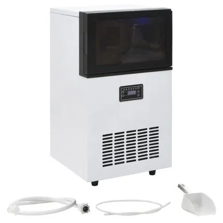 Máquina de hacer cubitos de hielo negra 45 kg/24 h de vidaXL, Máquinas de hielo - Ref: Foro24-50759, Precio: 340,16 €, Descue...