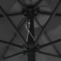 Sombrilla con luces LED palo de aluminio antracita 270 cm de vidaXL, Sombrillas - Ref: Foro24-47354, Precio: 99,11 €, Descuen...