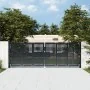 Puerta de jardín acero gris antracita 300x150 cm de vidaXL, Puertas de jardín - Ref: Foro24-154566, Precio: 473,42 €, Descuen...
