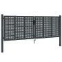 Puerta de jardín acero gris antracita 300x150 cm de vidaXL, Puertas de jardín - Ref: Foro24-154566, Precio: 473,42 €, Descuen...