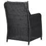 Sillas de jardín con cojines 2 unidades ratán sintético negro de vidaXL, Sillas de jardín - Ref: Foro24-46548, Precio: 304,02...
