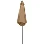 Sombrilla con luces LED y palo de aluminio gris taupe 270 cm de vidaXL, Sombrillas - Ref: Foro24-47355, Precio: 88,58 €, Desc...