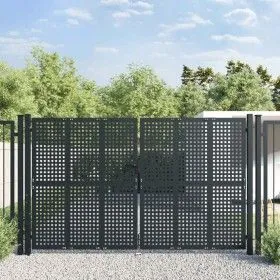 Gartentor Anthrazitgrau Stahl 300x225 cm von vidaXL, Gartentore - Ref: Foro24-154569, Preis: 841,62 €, Rabatt: %